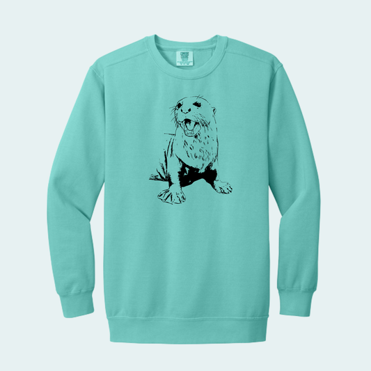 Giant River Otter (Limited Edition for July) Comfort Color Crewneck