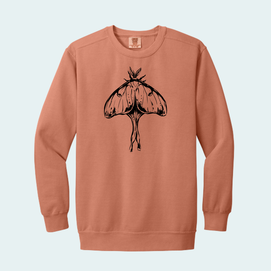 Luna Moth (Limited Edition for October) Unisex Comfort Color Crewneck