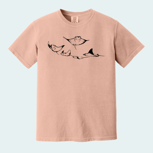 Cownose Rays (Limited Edition for October) Unisex Comfort Color Tee