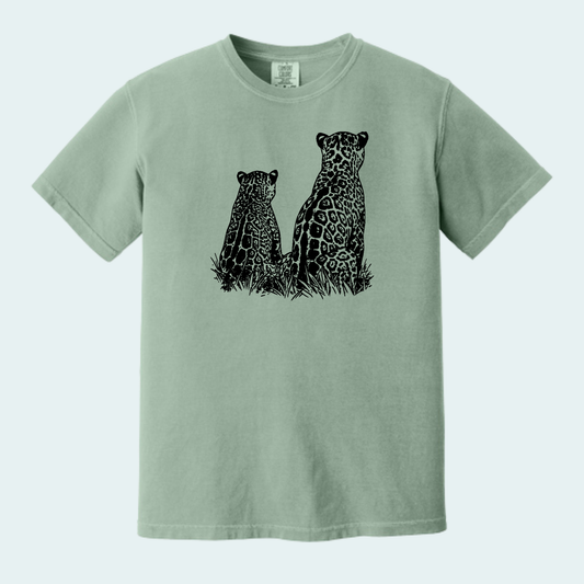 Two Jaguars -Fundraiser for Wild Cat Research and Management(Limited Edition for October) Unisex Comfort Color Tee