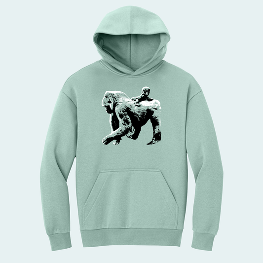 Gorilla with Baby (Limited Edition for January) Heavy Hoodie