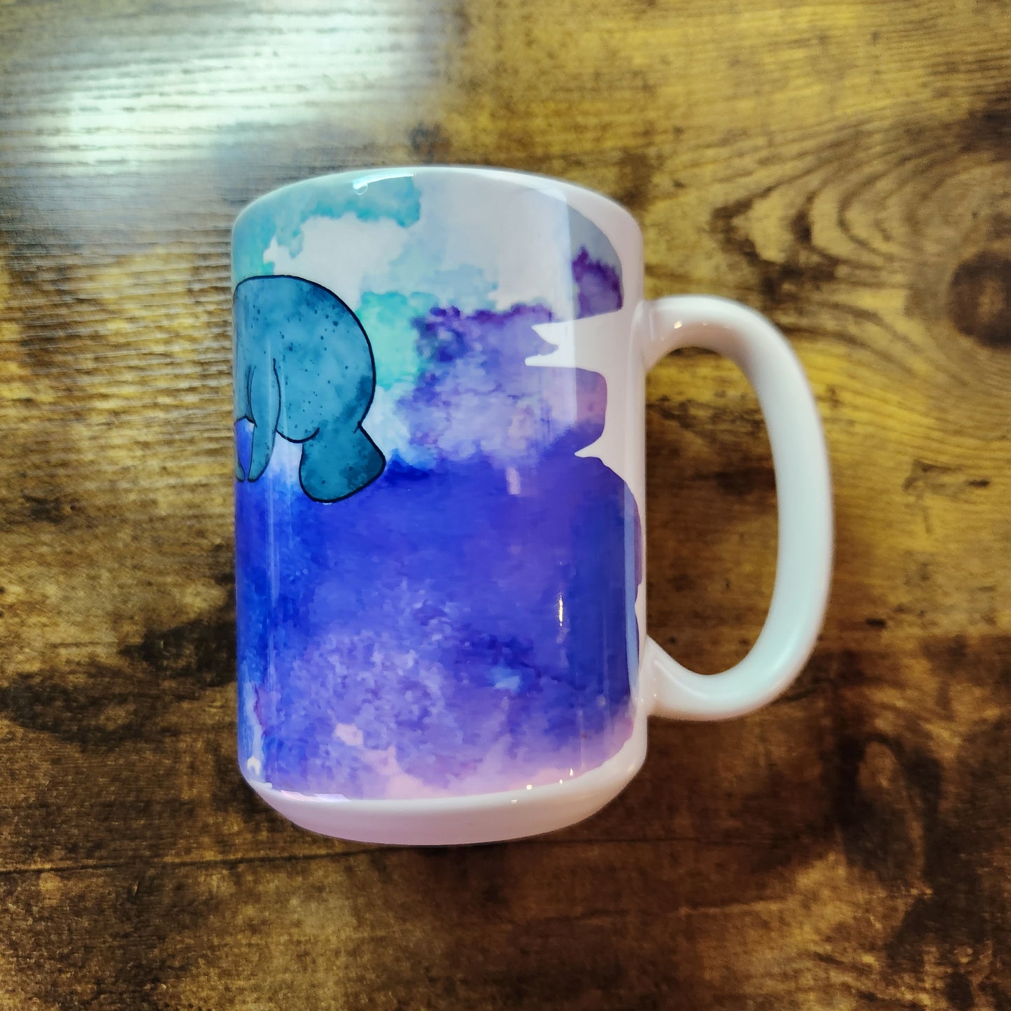 Los animales manatí me aman cita - Taza de 15 oz
