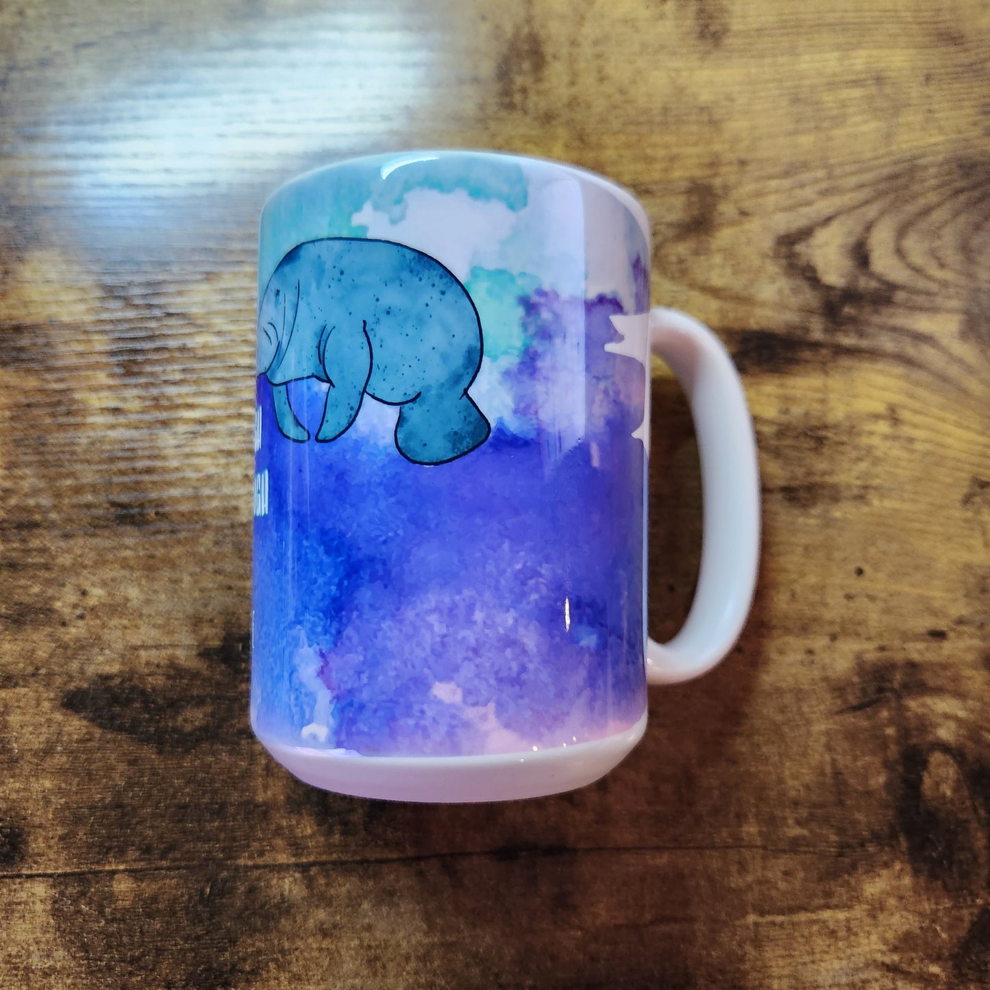 Los animales manatí me aman cita - Taza de 15 oz
