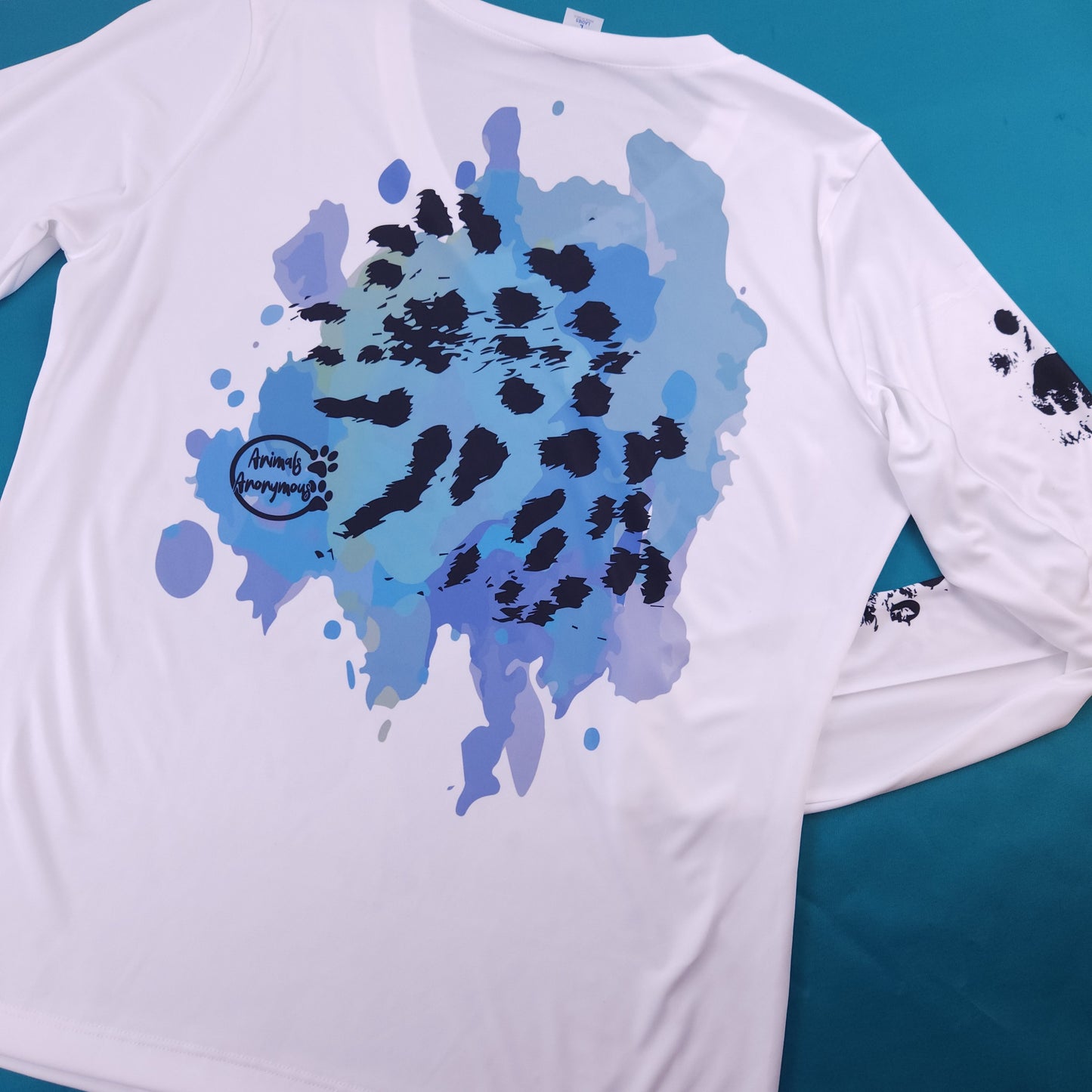 Snow Leopard Long Sleeve Tee (Sublimation Print) (Pre order)