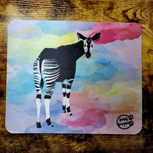 Okapi Rainbow - Mousepad