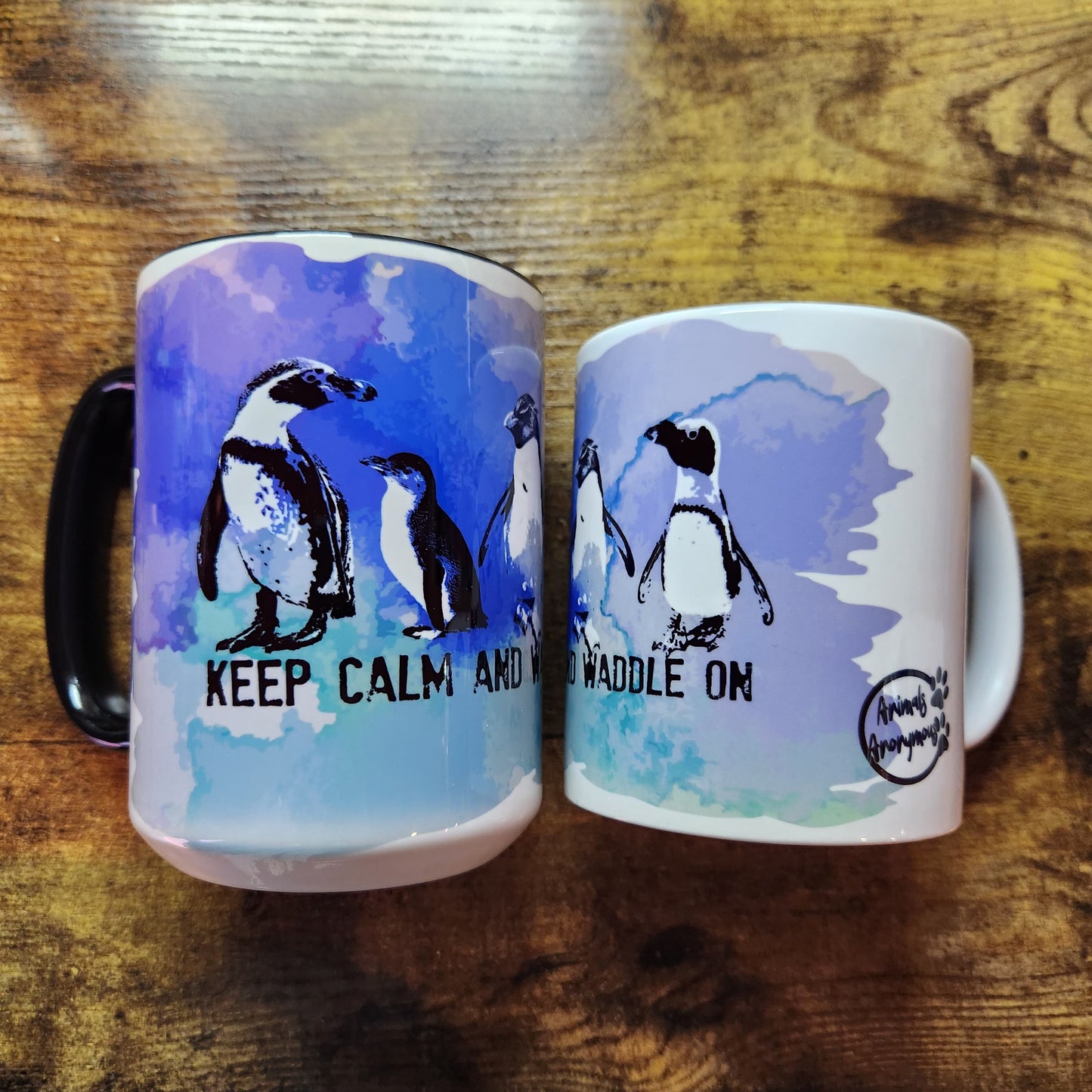 Penguins - Keep Calm Waddle on - Mug (Pre order)