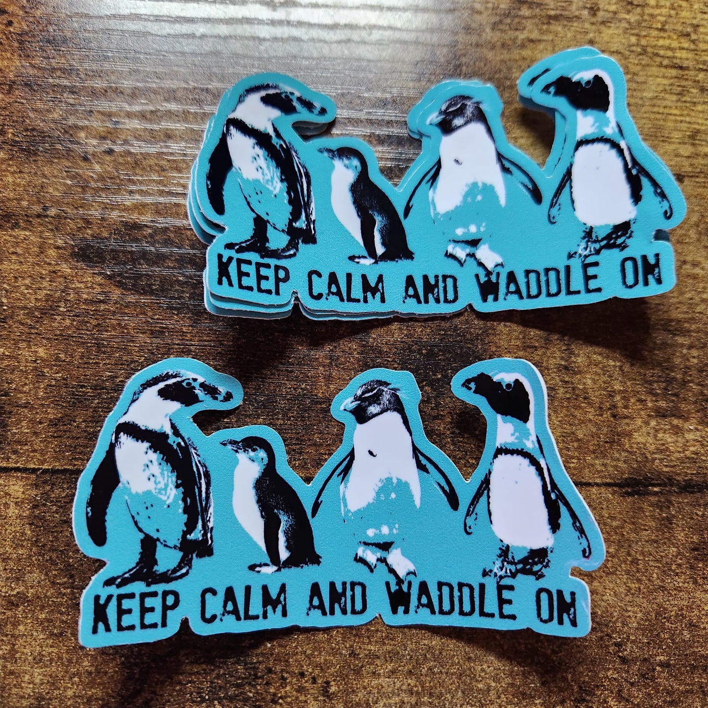 Penguins - Keep Calm and Waddle on - Sticker (LIMITED EDITION)