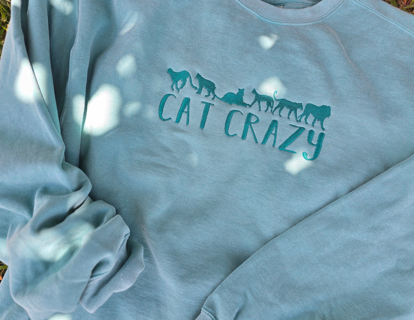 Cat Crazy on Comfort Color Crewneck