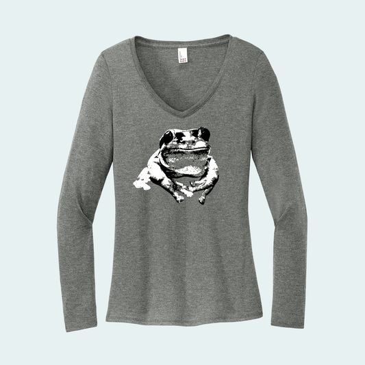 Splendid Tree Frog (Limited Edition for December) Women's Long Sleeve V-Neck Tee