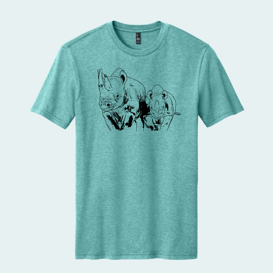 Rhino with Baby Fundraiser (Limited Edition for July) Unisex Tee
