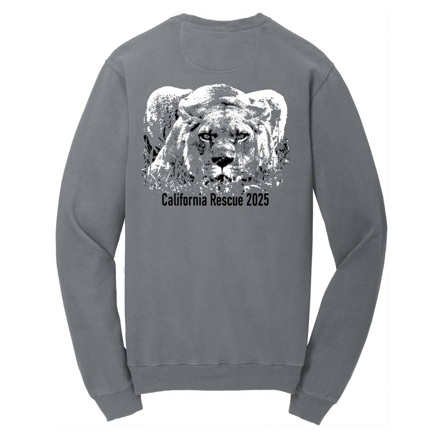 Lucy - California Rescue 2025 - Unisex Crewneck Sweater Tee (FUNDRAISER)