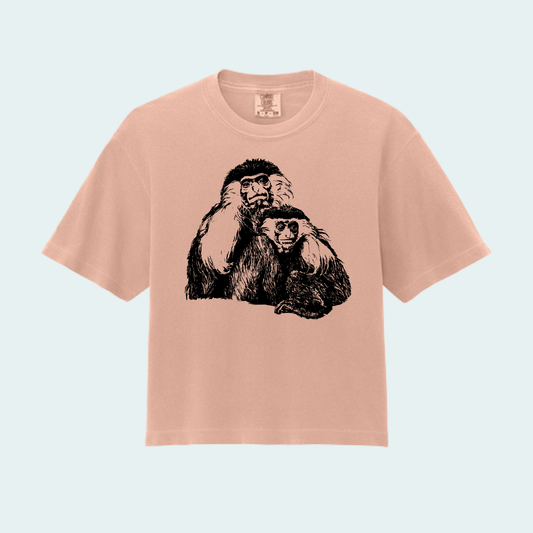 Angolan Colobus Fundraiser (Limited Edition for August) Women’s Boxy Crop Tee