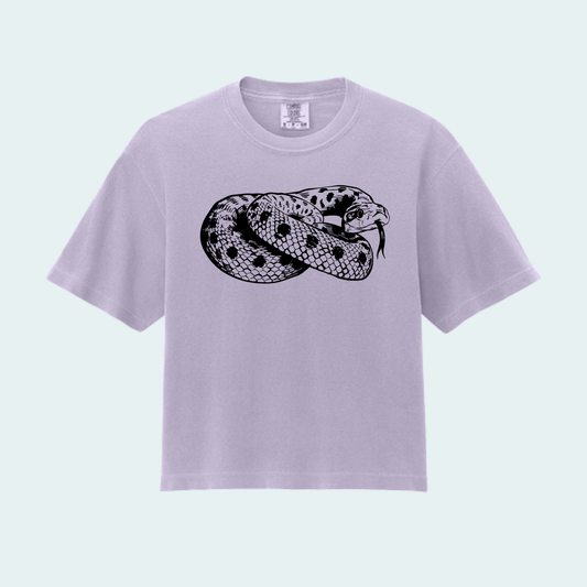 Western Hognose Snake (Limited Edition for August) Women’s Boxy Crop Tee