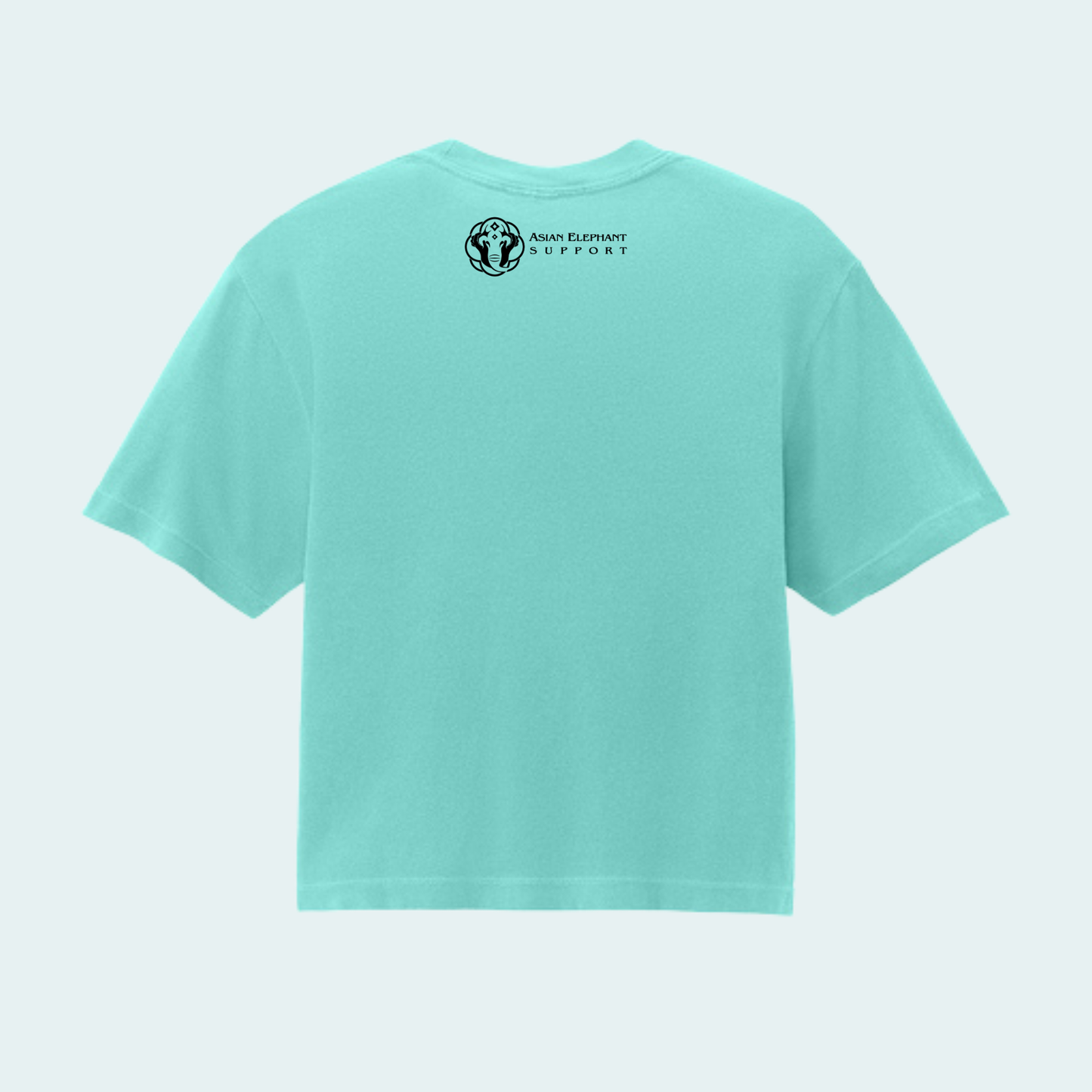 Asian Bull Elephant Fundraiser (Limited Edition for August) Women’s Boxy Crop Tee