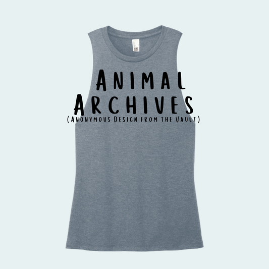 Animal Archives (Anonymous Design from the Vault) Women's Muscle Tank