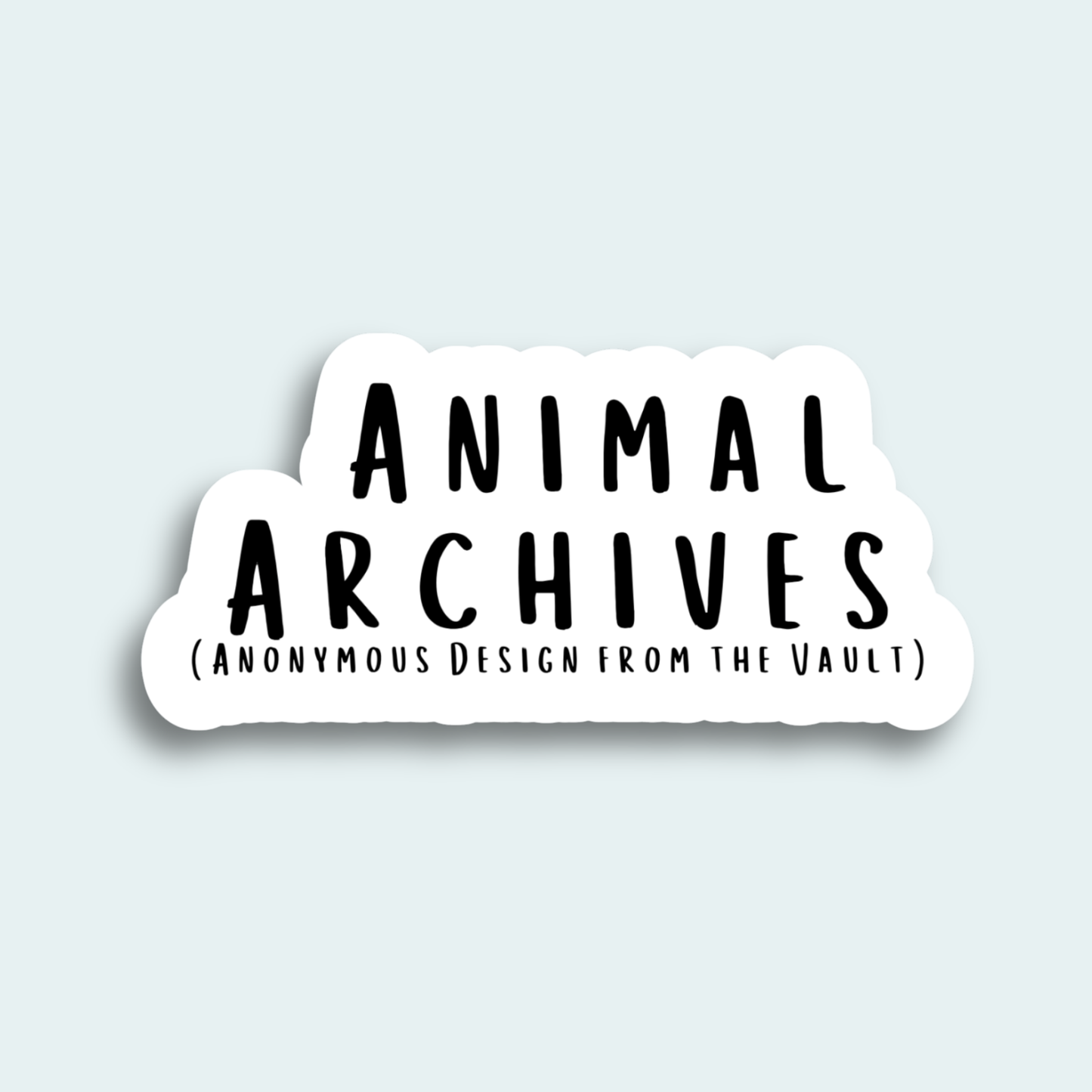 Animal Archives (Anonymous Design from the Vault) 4in Sticker