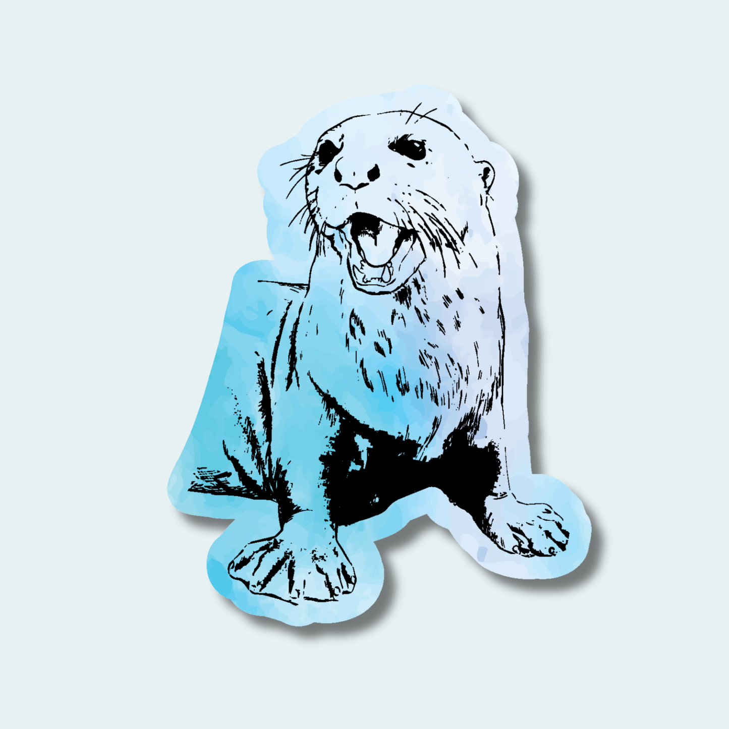 Giant River Otter (Limited Edition for July) 4in Sticker