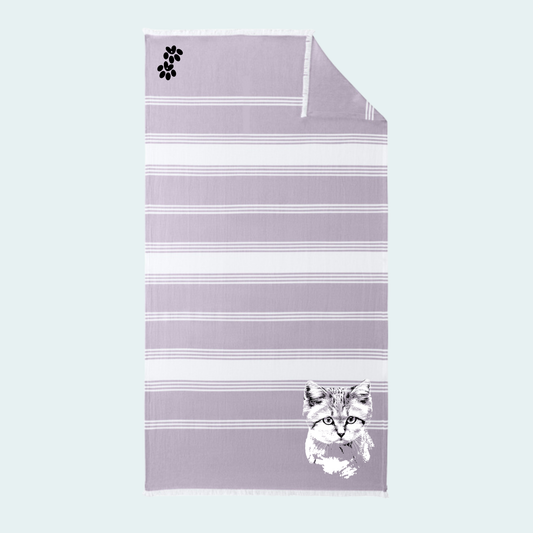 Sand Cat (Available March 25-28) Beach Throw