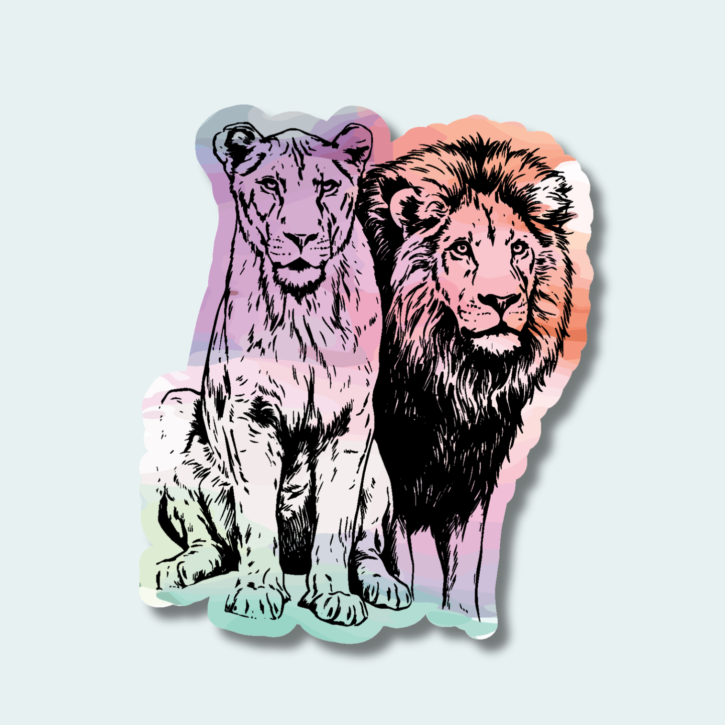 Lions (Limited Edition for August) 4in Sticker