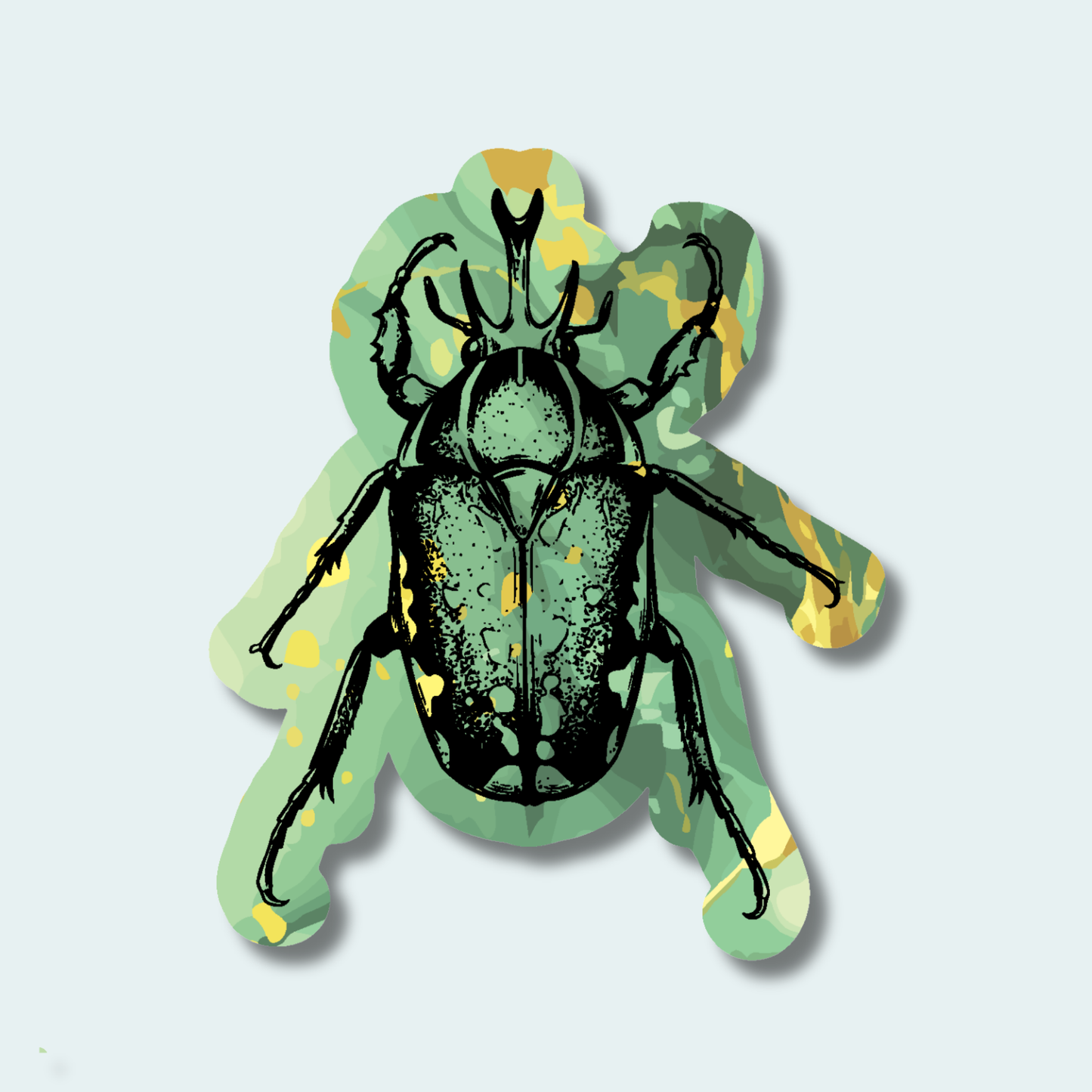 Magnificent Flower Beetle (Limited Edition for September) 4in Sticker