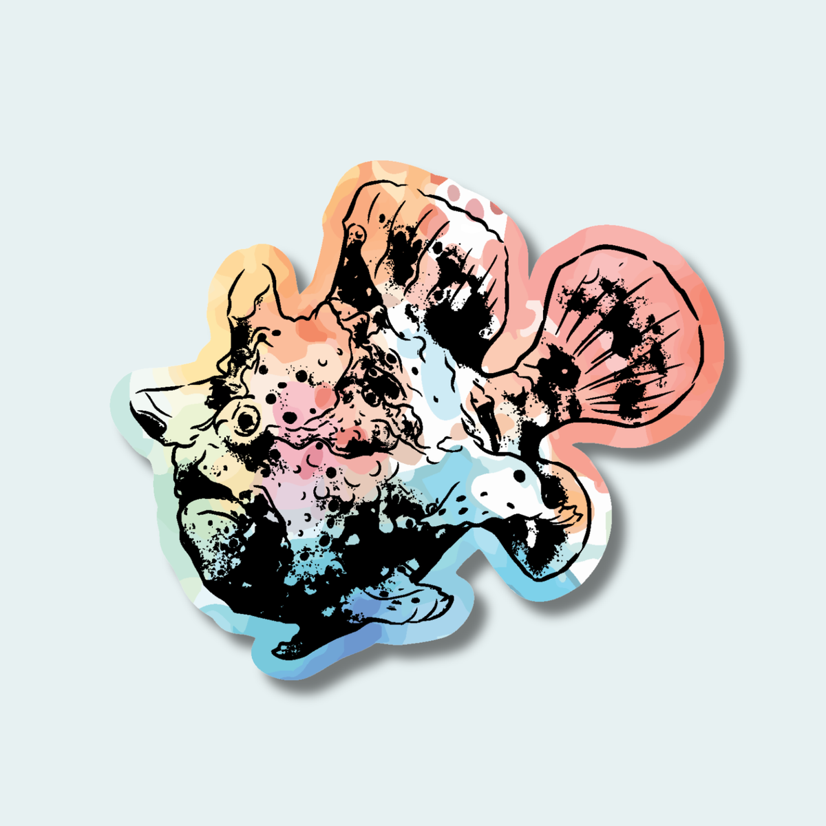 Warty Frogfish (Limited Edition for October) 4in Sticker