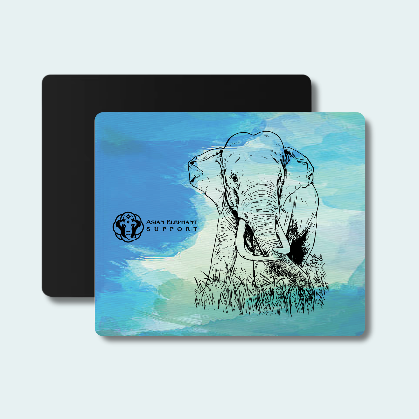 Asian Bull Elephant Fundraiser (Limited Edition for July) Mouse pad