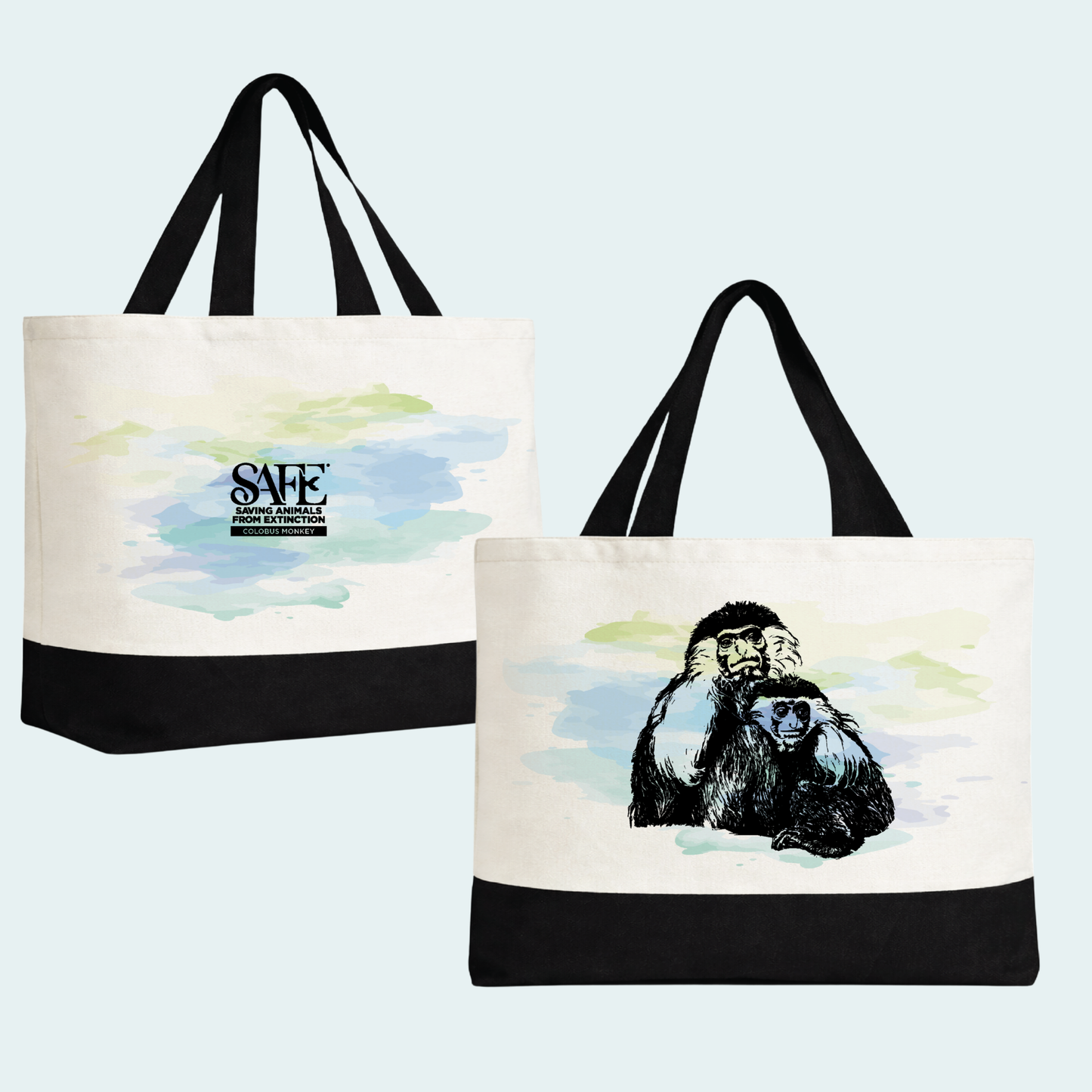 Angolan Colobus Fundraiser (Limited Edition for August) Tote Bag