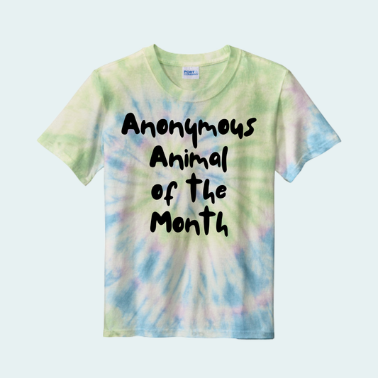 Anonymous Animal of the Month Tie Dye YOUTH Tee