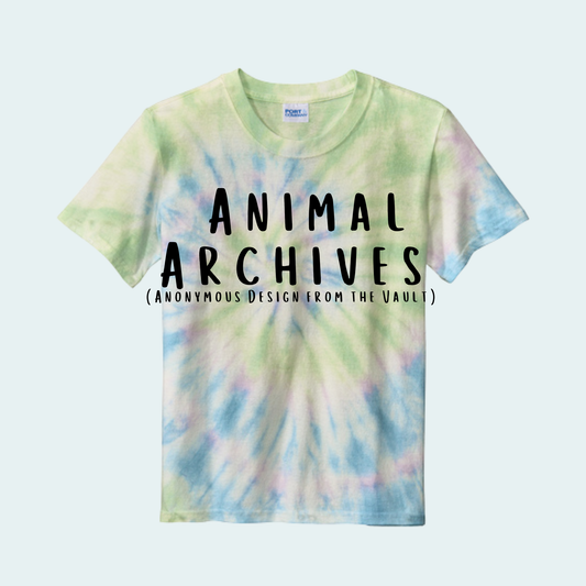 Animal Archives (Anonymous Design from the Vault) Tie Dye YOUTH Tee