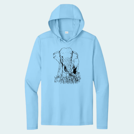Asian Bull Elephant Fundraiser (Limited Edition for August) Unisex Athletic Hooded Tee