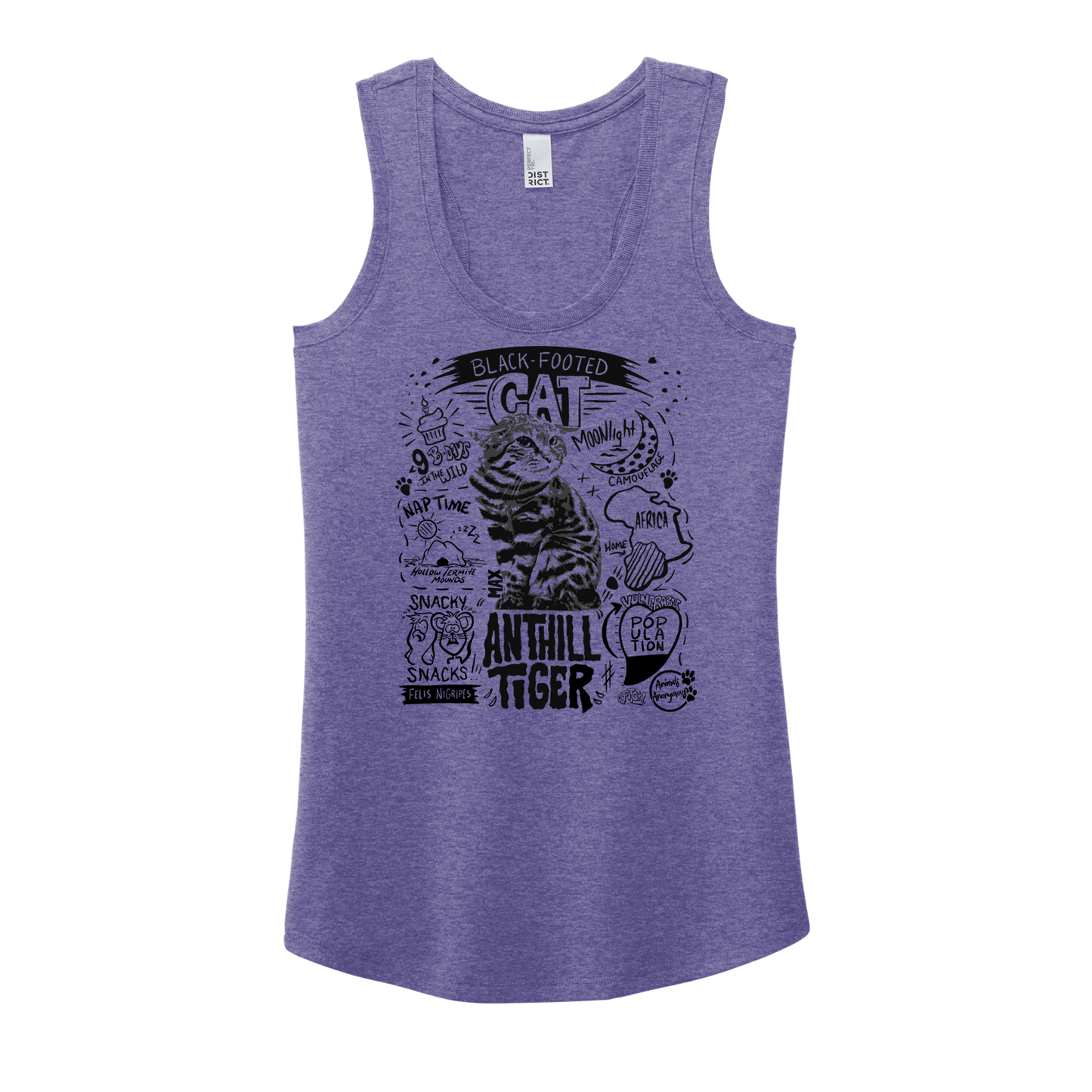 Black Footed Cat Fundraiser - Women's Tank (Pre order)
