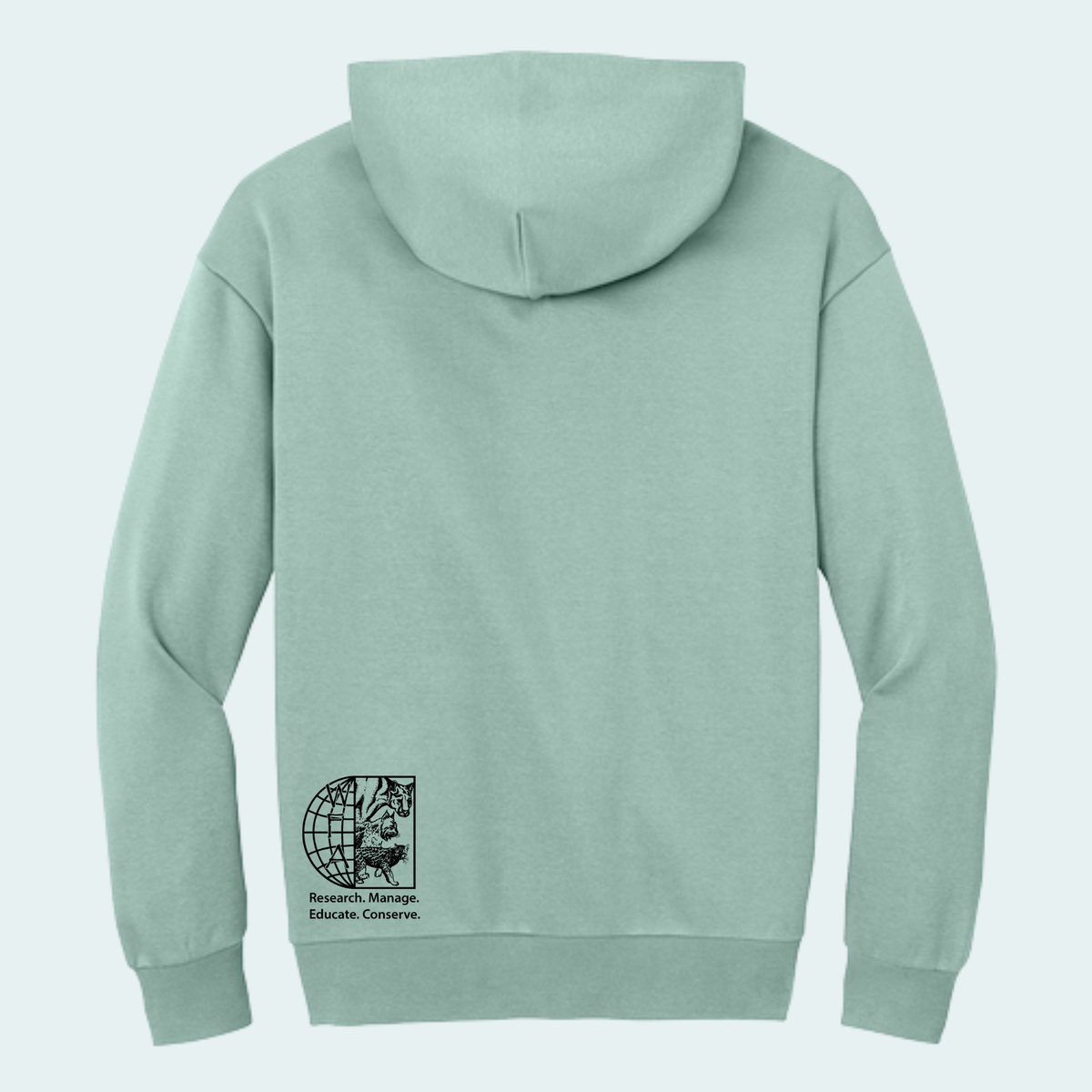 Two Jaguars -Fundraiser for Wild Cat Research and Management(Limited Edition for October) Heavyweight Fleece Hoodie