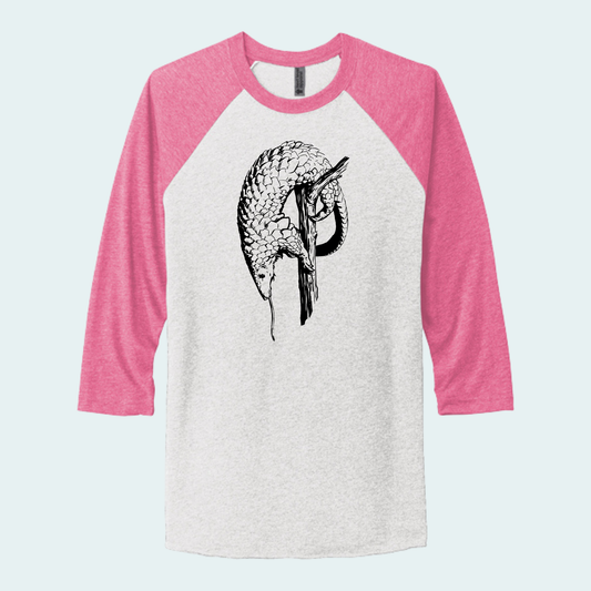 Pangolin (Limited Edition for August) Unisex 3/4-Sleeve Raglan Tee