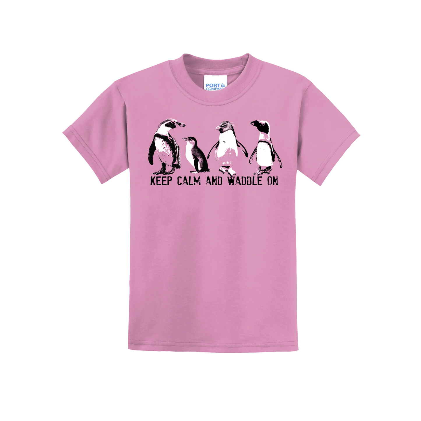 Penguins - Keep Calm and Waddle on - YOUTH Tee (Pre order)