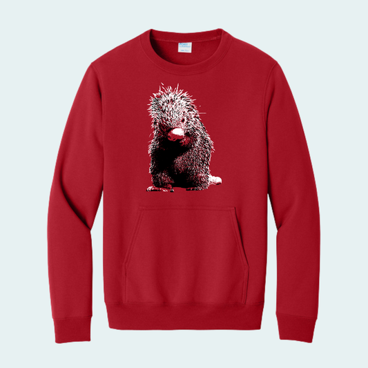 Prehensile-tailed Porcupine (Available March 21-24) Pocket Crewneck