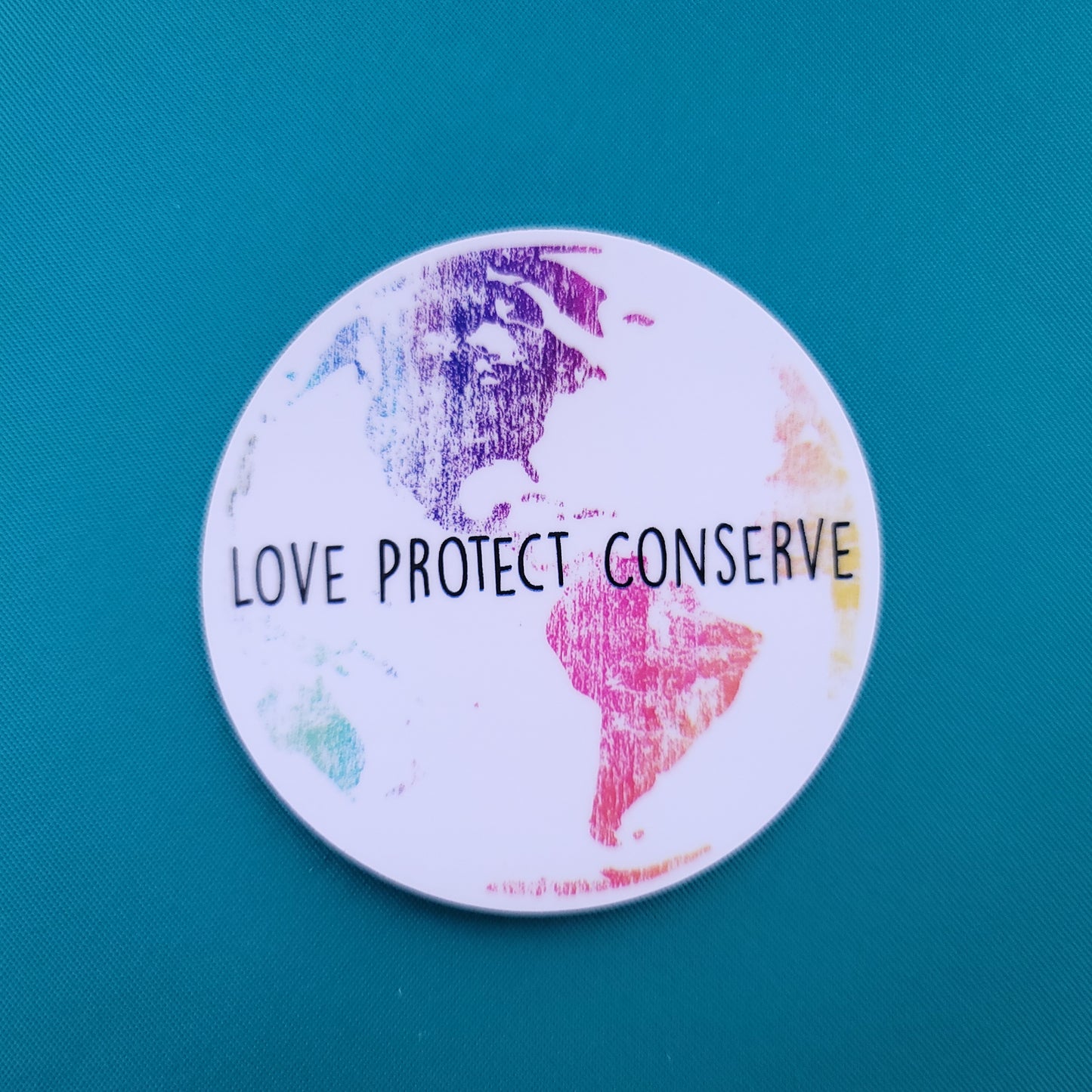 Love Protect Conserve World - Sticker - Animals Anonymous Apparel