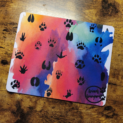 Mixed Paw Print Mousepad (Made to Order)