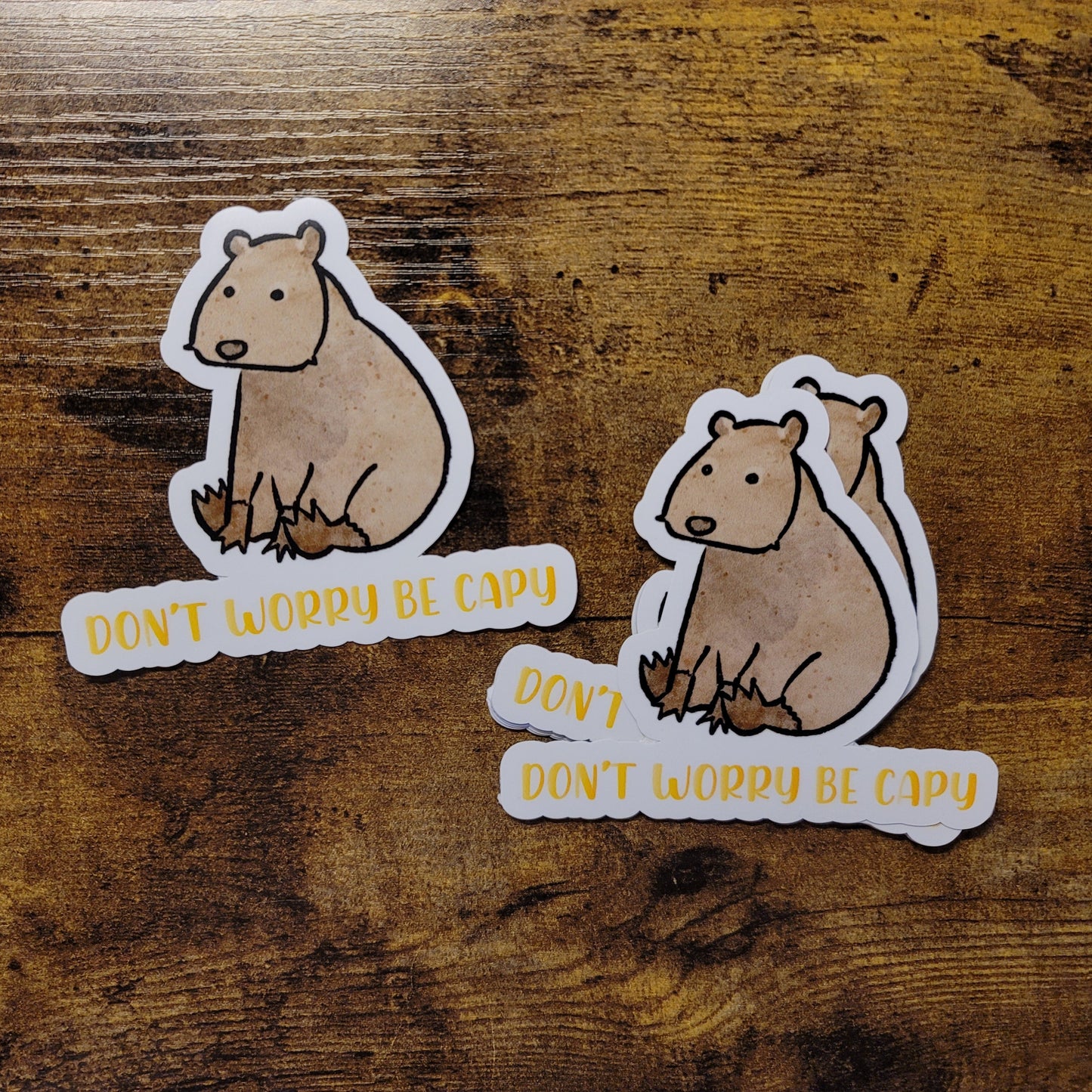 Don't Worry be Capy - Sticker