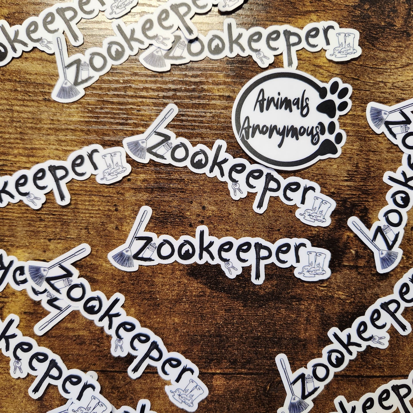 Elementos esenciales del cuidador del zoológico - Pegatina