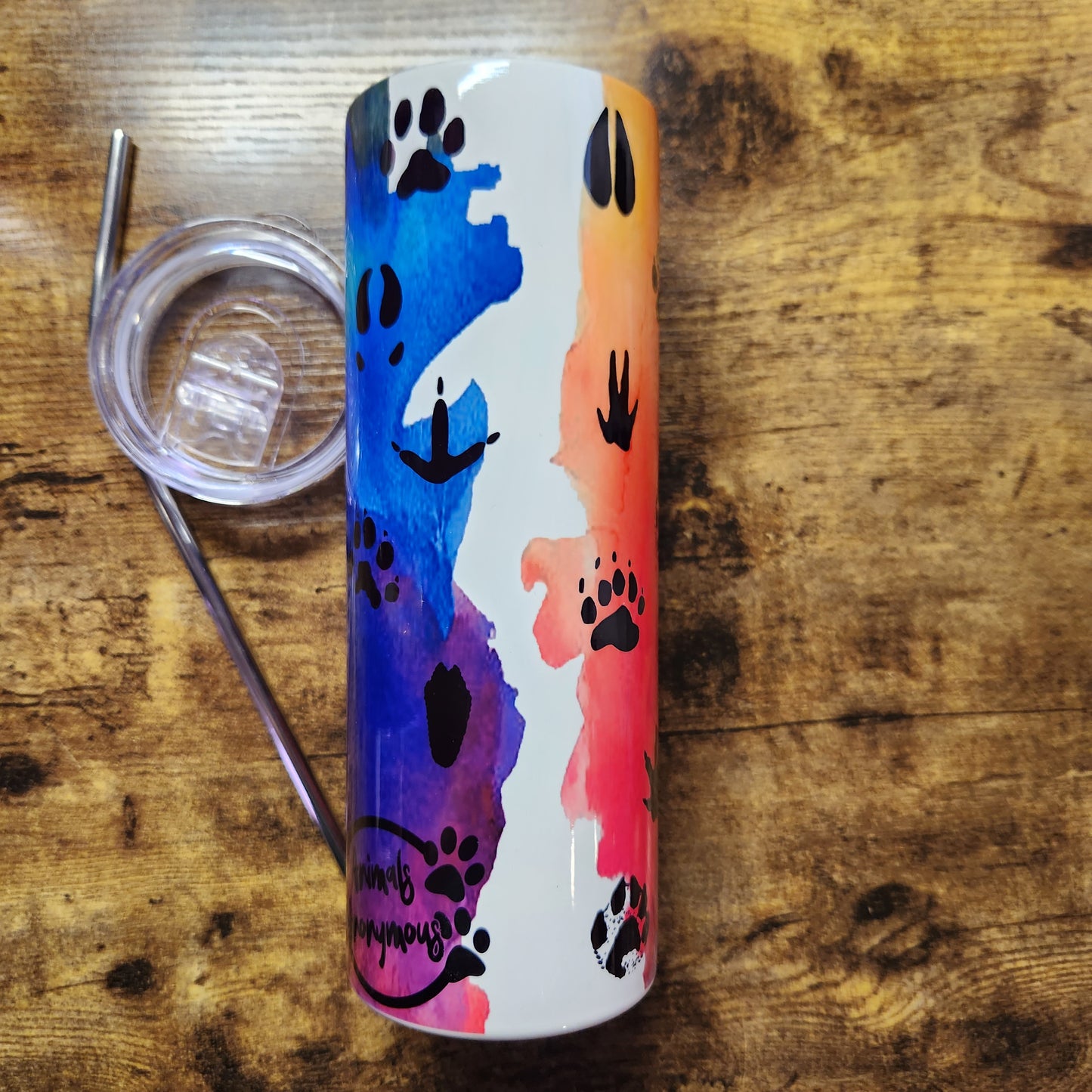 Zookeeper Mixed Paws Watercolor Tumbler (LIMITED EDITION)