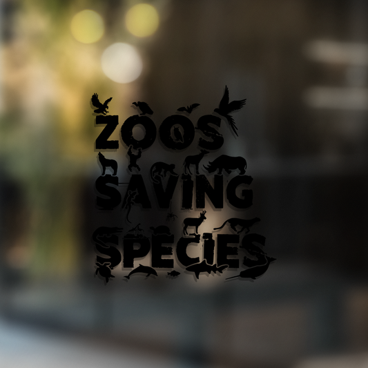 Zoos Saving Species - Decal - Animals Anonymous Apparel