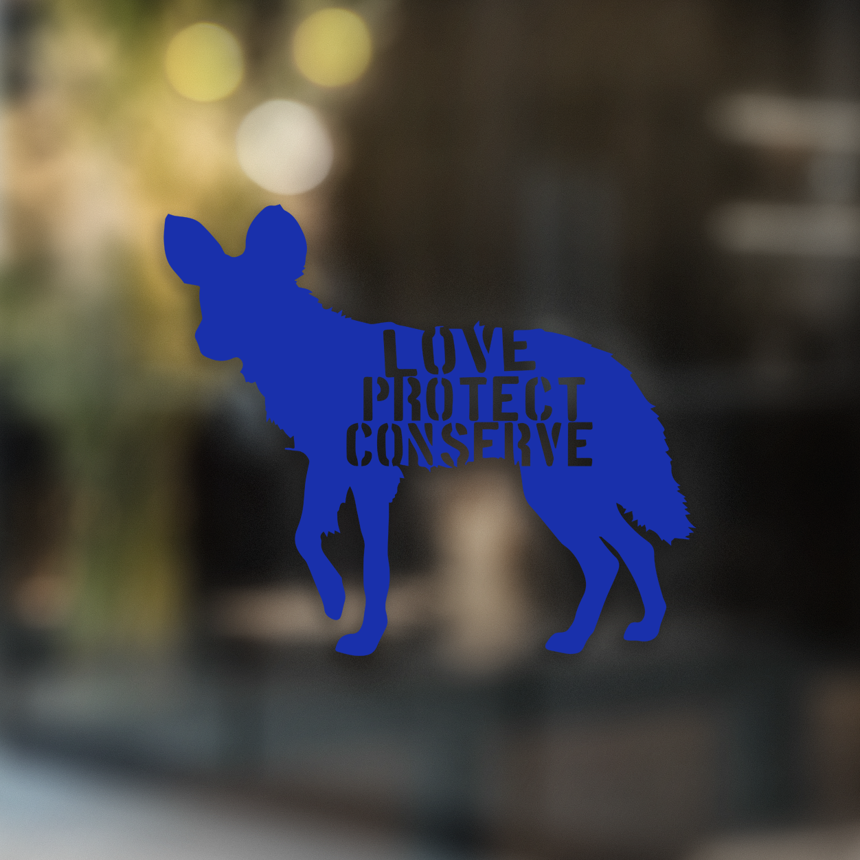 Love Protect Conserve Painted Dog - Decal - Animals Anonymous Apparel