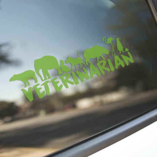 Veterinarian - Vinyl Decal - Animals Anonymous Apparel