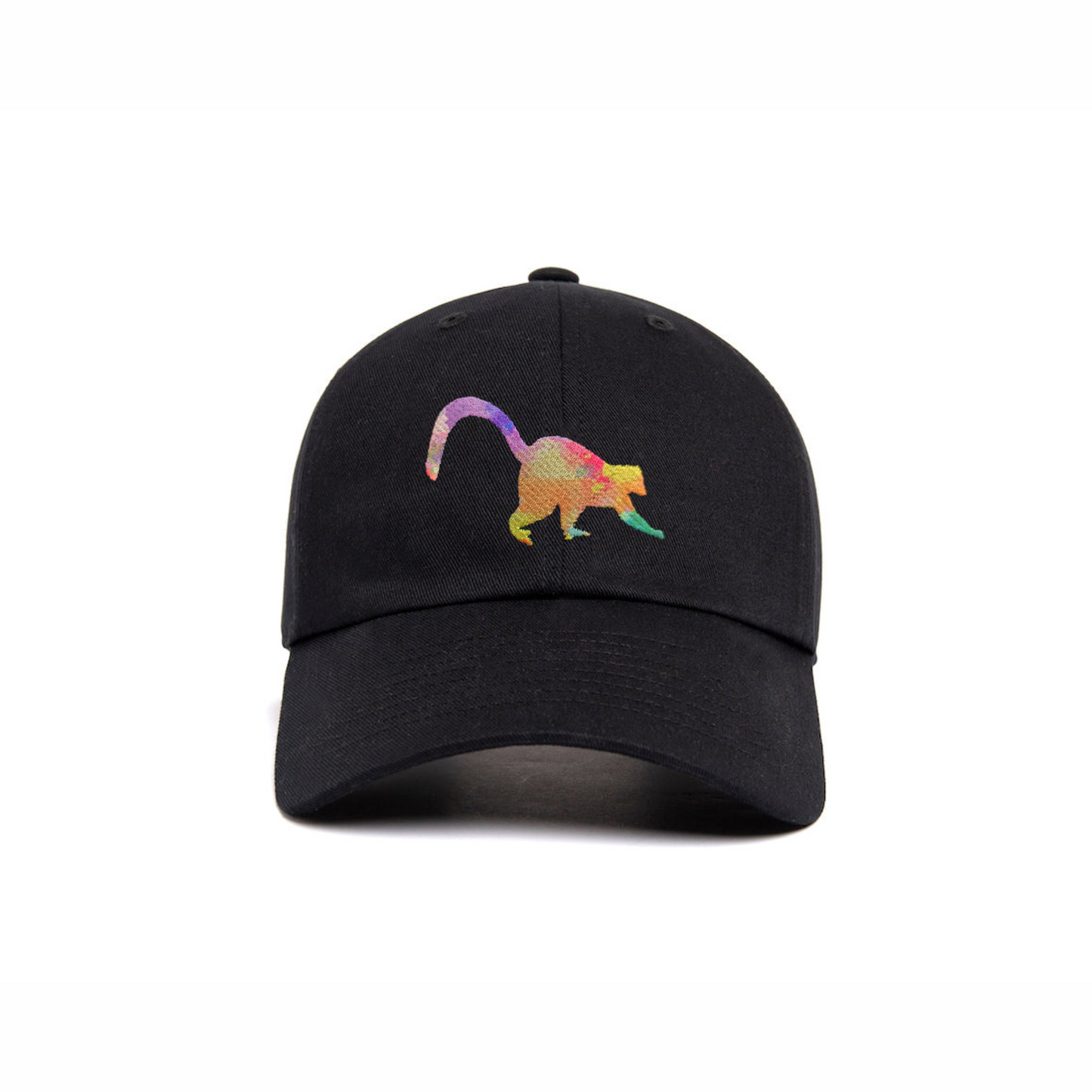 Ruffed Lemur Rainbow Embroidery - Hat