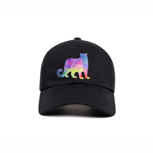 Snow Leopard Rainbow Embroidery - Hat