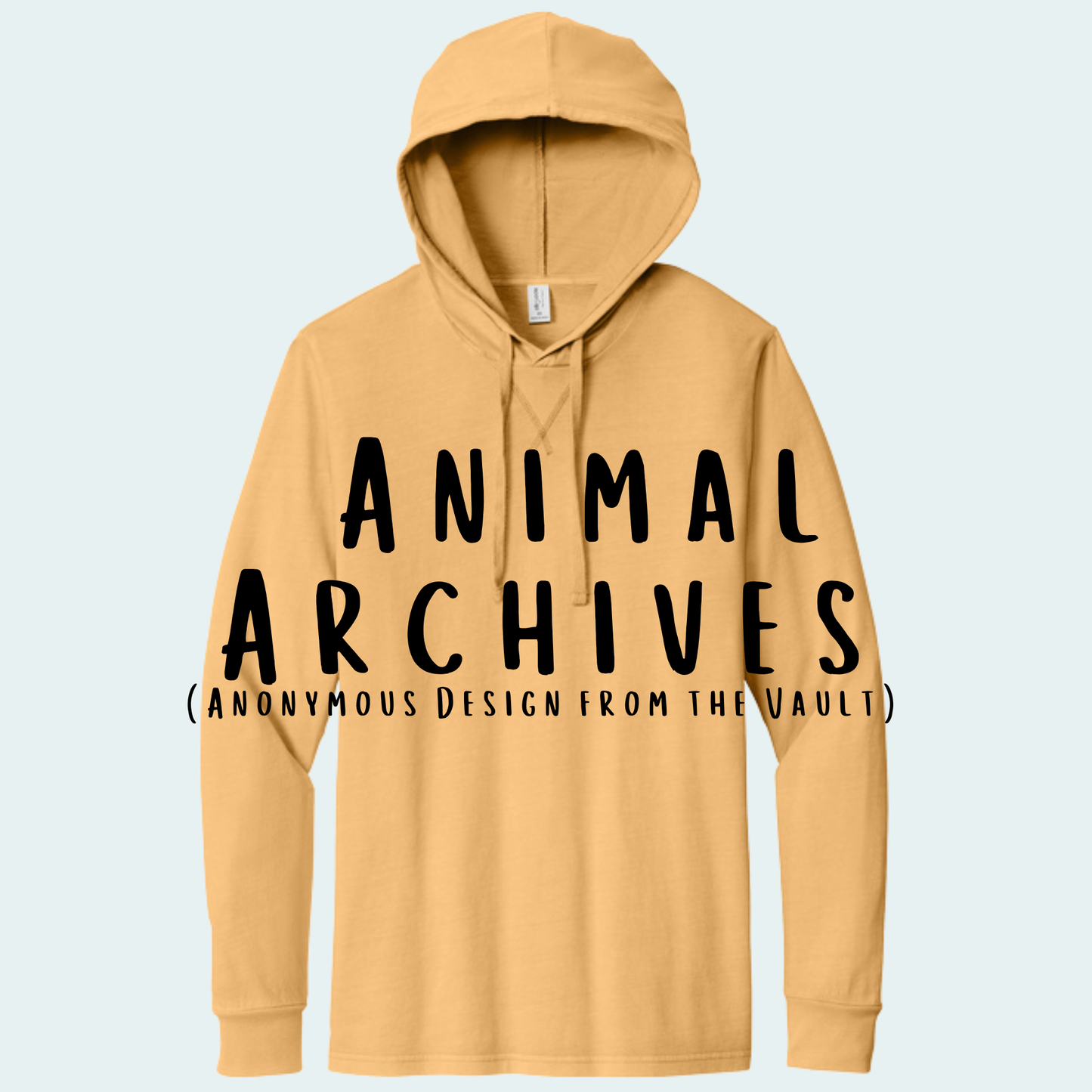 Animal Archives (Anonymous Design from the Vault) Organic Cotton Hoodie Tee