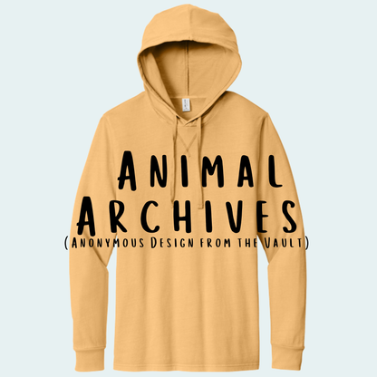 Animal Archives (Anonymous Design from the Vault) Organic Cotton Hoodie Tee