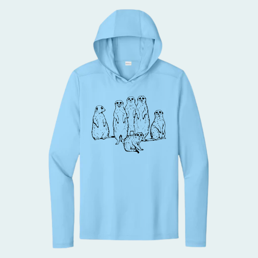 Meerkat Mob (Limited Edition for July) Athletic Hooded Tee