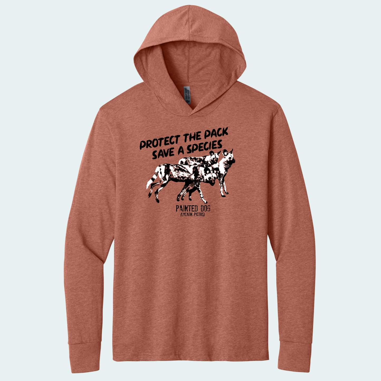 Painted Dog Research Fundraiser (Limited Edition for January) Hooded Long Sleeve Tee