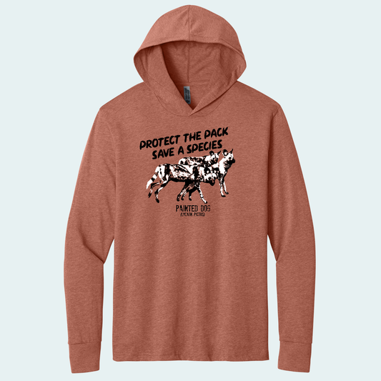 Painted Dog Research Fundraiser (Limited Edition for January) Hooded Long Sleeve Tee